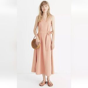 Madewell Apron Tie-Waist Dress In Antique Size 2